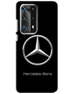 Чехол для Huawei P40 с картинкой «Mercedes Silver Logo»