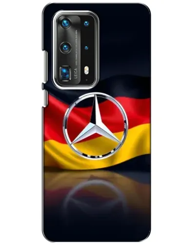 Чехол для Huawei P40 с картинкой «Mercedes — флаг Германии»