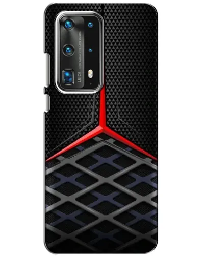 Чехол для Huawei P40 с картинкой «Mercedes Carbon Grid»