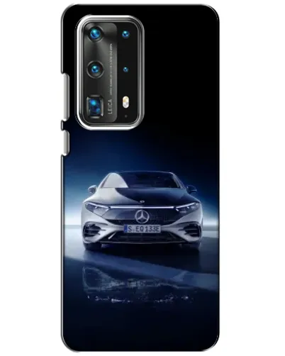 Чехол для Huawei P40 с картинкой «Ночной Mercedes EQ»