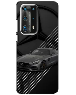 Чехол для Huawei P40 с картинкой «Mercedes AMG — графика»