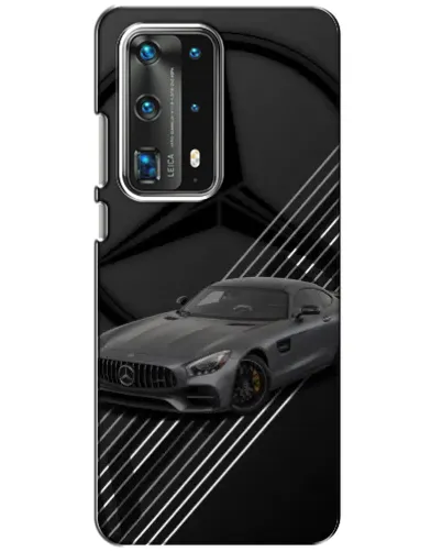 Чехол для Huawei P40 с картинкой «Mercedes AMG — графика»