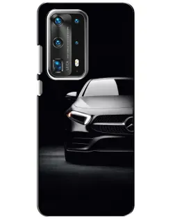 Чехол для Huawei P40 с картинкой «Свет фар Mercedes»