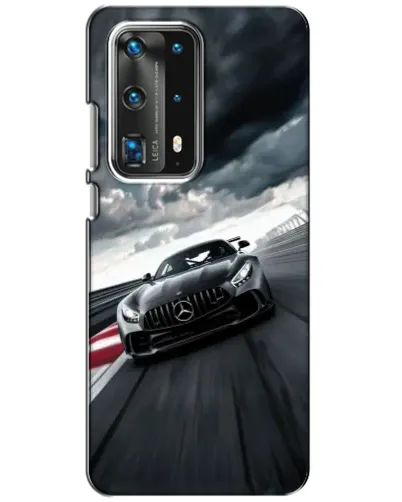 Чехол для Huawei P40 с картинкой «Гоночный Mercedes AMG»