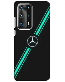 Чехол для Huawei P40 с картинкой «Спортивные линии Mercedes»