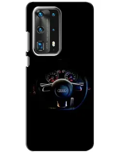 Чехол для Huawei P40 с картинкой «Салон Audi — руль» Чехол для Huawei P40 с картинкой «Салон Audi — руль»