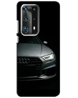 Чехол для Huawei P40 с картинкой «Audi — детализация кузова»