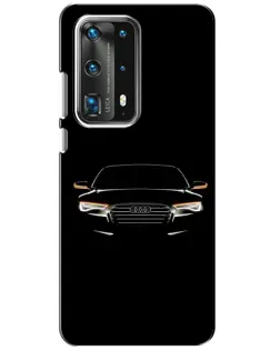 Чехол для Huawei P40 с картинкой «Audi — ночной контур»