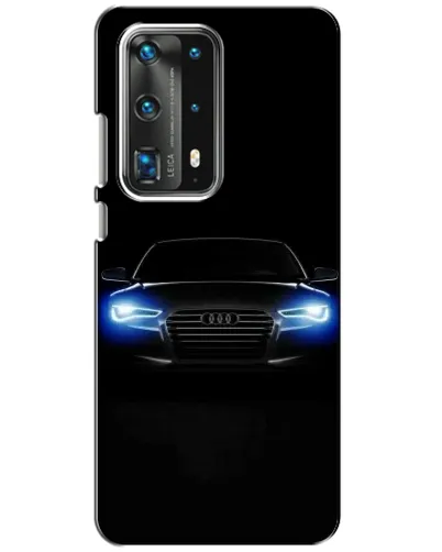 Чехол для Huawei P40 с картинкой «Audi в неоне»