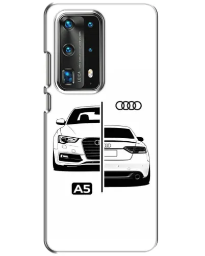 Чехол для Huawei P40 с картинкой «Audi — контрастный дизайн»