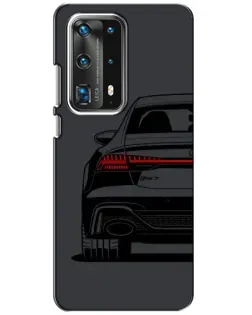 Чехол для Huawei P40 с картинкой «Задняя часть Audi — арт»