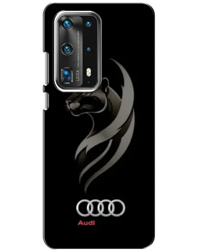 Чехол для Huawei P40 с картинкой «Графика — пантера и Audi»