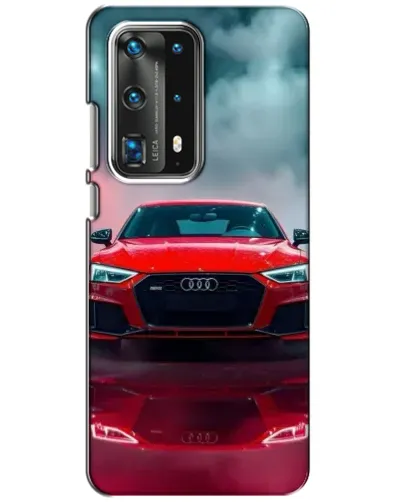 Чехол для Huawei P40 с картинкой «Audi RS — красный стиль»