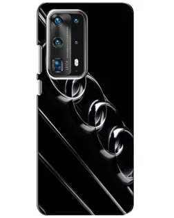 Чехол для Huawei P40 с картинкой «Audi — абстрактные кольца»
