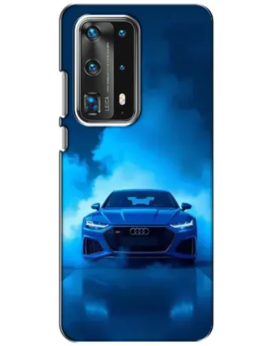 Чехол для Huawei P40 с картинкой «Audi — голубая энергия»