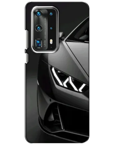 Чехол для Huawei P40 с картинкой «Lamborghini фары детализация»
