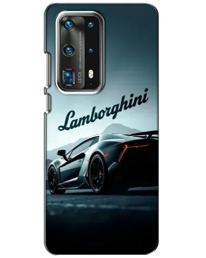 Чехол для Huawei P40 с картинкой «Классическая надпись Lamborghini»