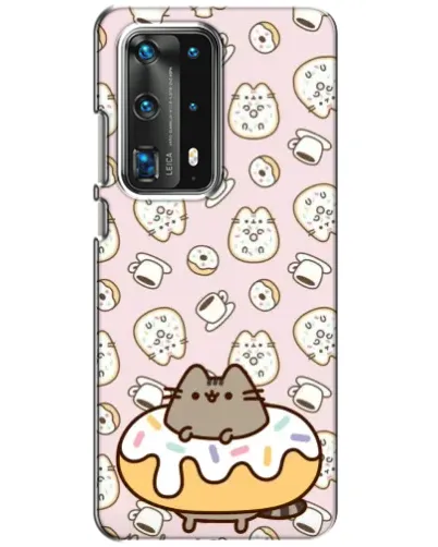 Чехол для Huawei P40 с картинкой «Пушин на пончике» Чехол для Huawei P40 с картинкой «Пушин на пончике»