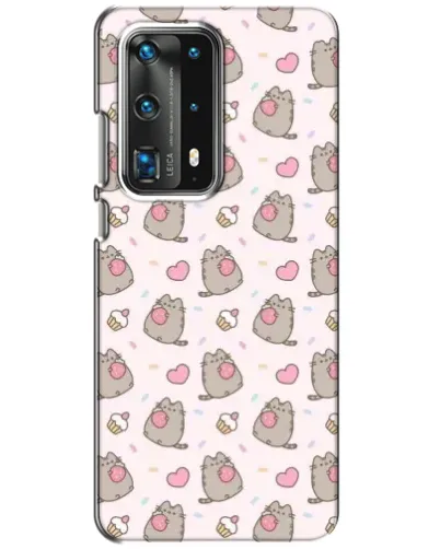 Чехол для Huawei P40 с картинкой «Пушин и сладости» Чехол для Huawei P40 с картинкой «Пушин и сладости»
