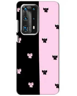 Чехол для Huawei P40 с картинкой «Контрастные банты»