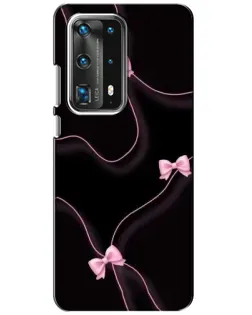 Чехол для Huawei P40 с картинкой «Розовые ленты»