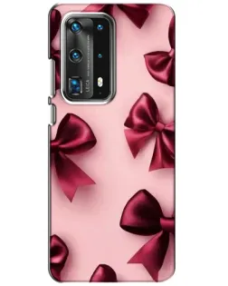 Чехол для Huawei P40 с картинкой «Бордовый атлас»