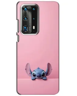Чехол для Huawei P40 с картинкой «Stitch выглядывает»
