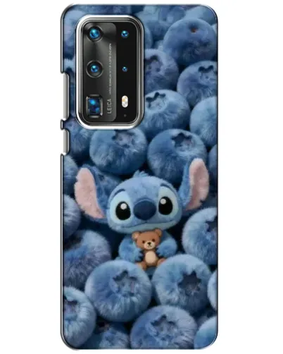 Чехол для Huawei P40 с картинкой «Стич и голубика» Чехол для Huawei P40 с картинкой «Стич и голубика»