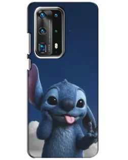 Чехол для Huawei P40 с картинкой «Стич в облаках»