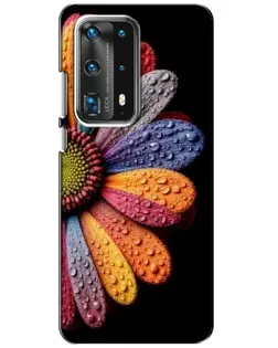 Чехол для Huawei P40 с картинкой «Радужный цветок»