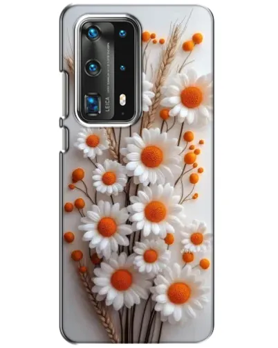 Чехол для Huawei P40 с картинкой «Белые сухоцветы»