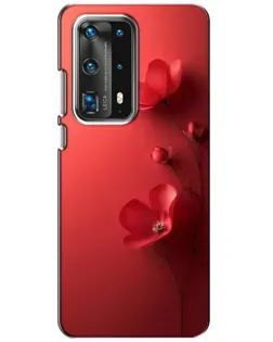 Чехол для Huawei P40 с картинкой «Маковые соцветия»