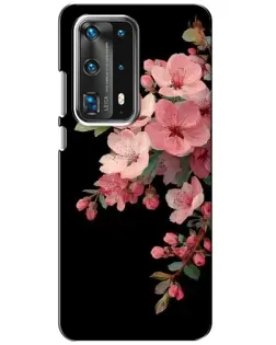 Чехол для Huawei P40 с картинкой «Розовая ветка сакуры»
