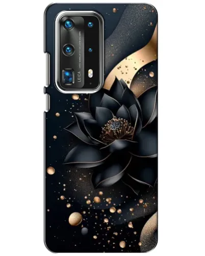 Чехол для Huawei P40 с картинкой «Черный лотос»