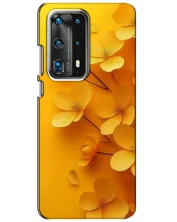 Чехол для Huawei P40 с картинкой «Золотые лепестки»