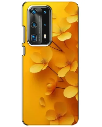 Чехол для Huawei P40 с картинкой «Золотые лепестки»