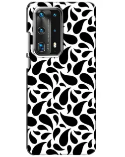 Чехол для Huawei P40 с картинкой «Контрастные черные капли»