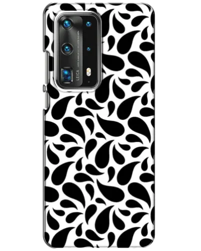 Чехол для Huawei P40 с картинкой «Контрастные черные капли»