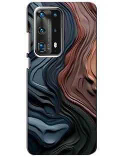 Чехол для Huawei P40 с картинкой «Цветные волны каньона»