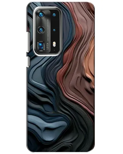 Чехол для Huawei P40 с картинкой «Цветные волны каньона»