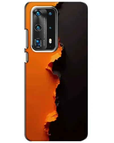 Чехол для Huawei P40 с картинкой «Оранжевый разлом»