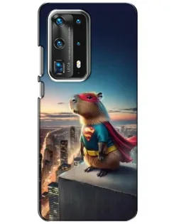 Чехол для Huawei P40 с картинкой «Капи-мен супергерой»