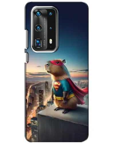 Чехол для Huawei P40 с картинкой «Капи-мен супергерой»