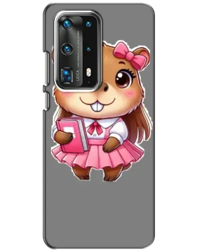 Чехол для Huawei P40 с картинкой «Девочка капибара»