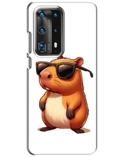 Чехол для Huawei P40 с картинкой «Капибара в очках»