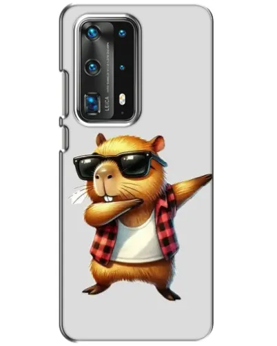 Чехол для Huawei P40 с картинкой «Капибара рэпер даб»