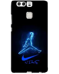 Чехол для Huawei P9 с картинкой «Jordan Neon Blue»