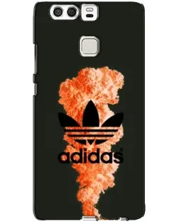 Чехол для Huawei P9 с картинкой «Оранжевый дым Adidas»