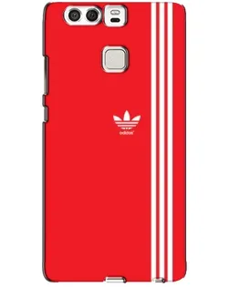 Чехол для Huawei P9 с картинкой «Красный минимализм Adidas»