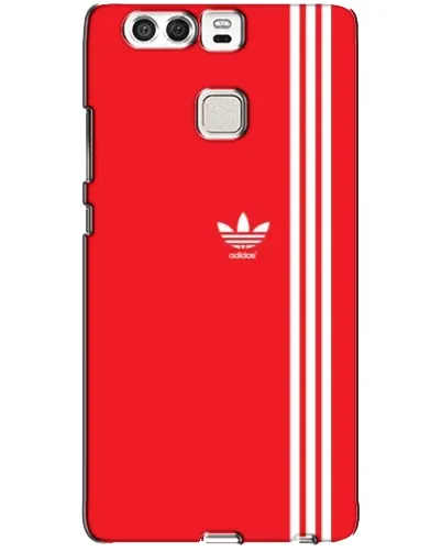 Чехол для Huawei P9 с картинкой «Красный минимализм Adidas»
